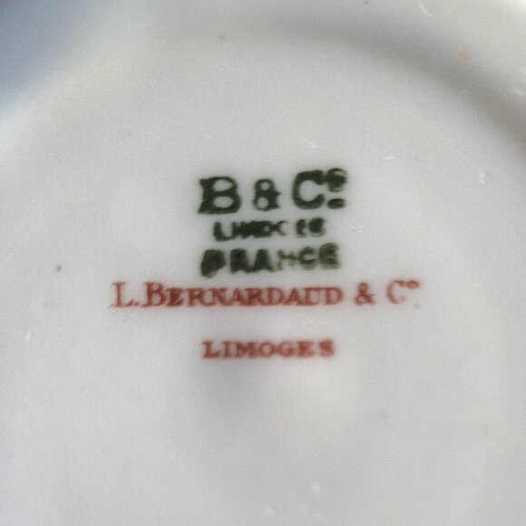 Bernardaud Limoges Demitasse Cups & Saucer Porcelain Pink Rose Gilded - Picture 7 of 11